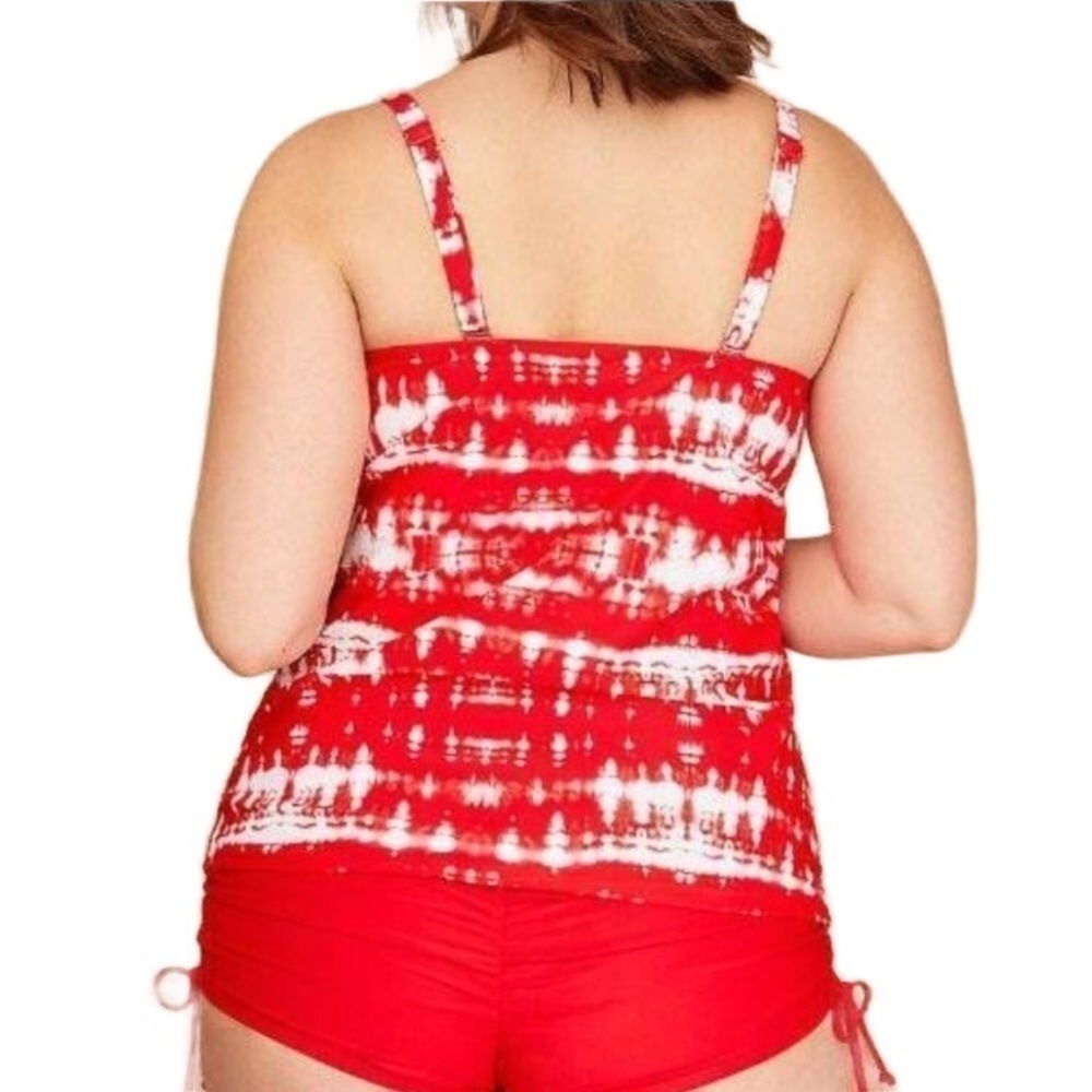 Cacique Swim Tie Dye Tankini Swimsuit Top 44DDD - Picture 5 of 9